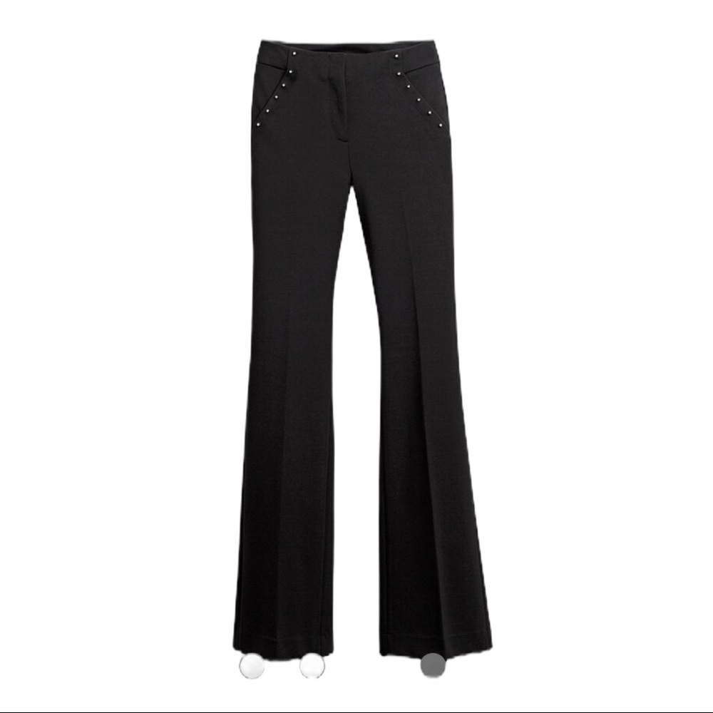 White House Black Market Black Boot-Cut Flare Pants